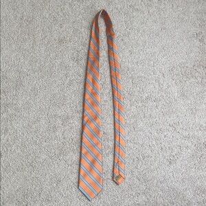 Class Club Gold Label Orange and Blue Striped Tie